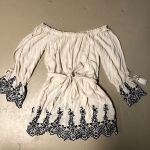 Black and White American Eagle Romper